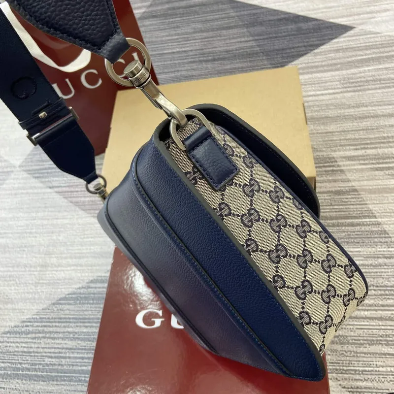 Gucci 794872 GG Crossbody Bag Dark Blue