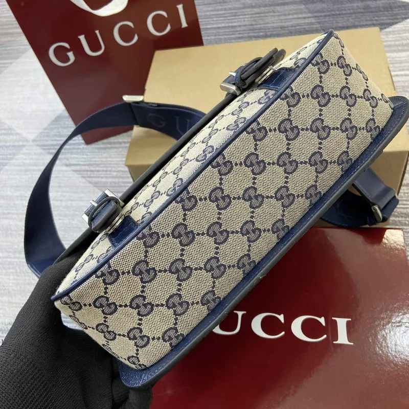 Gucci 794872 GG Crossbody Bag Dark Blue