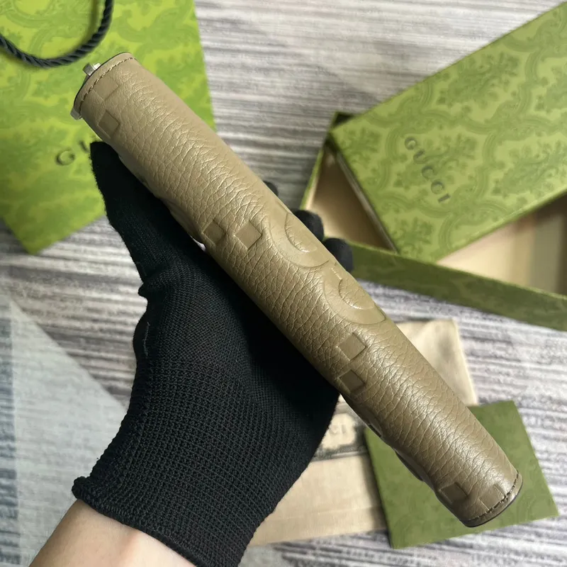 Gucci 739484 Original Gray leather Jumbo GG zip around wallet