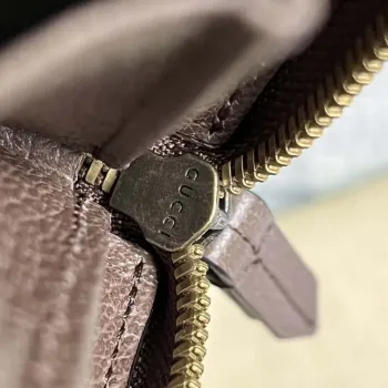 Gucci 658634 Original Brown leather bamboo wallet