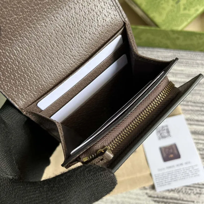 Gucci 658635 Original Brown leather bamboo wallet