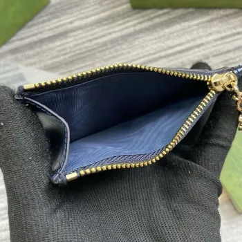 Gucci 790033 GG card case wallet Blue leather