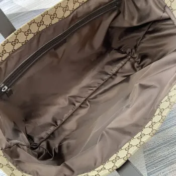 Gucci 802166 Large GG Tote Bag Brown