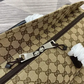 Gucci 802095 Medium GG Duffle Bag Brown
