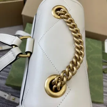 Gucci 777253 GG Marmont Mini Backpack White