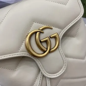 Gucci 777253 GG Marmont Mini Backpack White