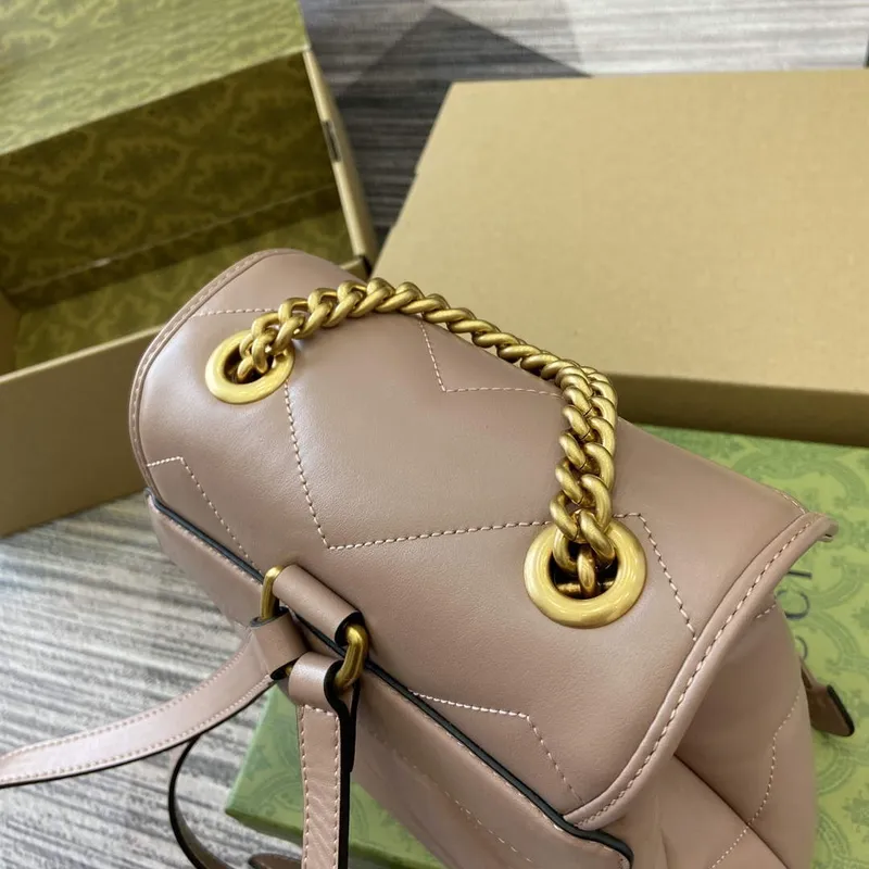 Gucci 777253 GG Marmont Mini Backpack Rose