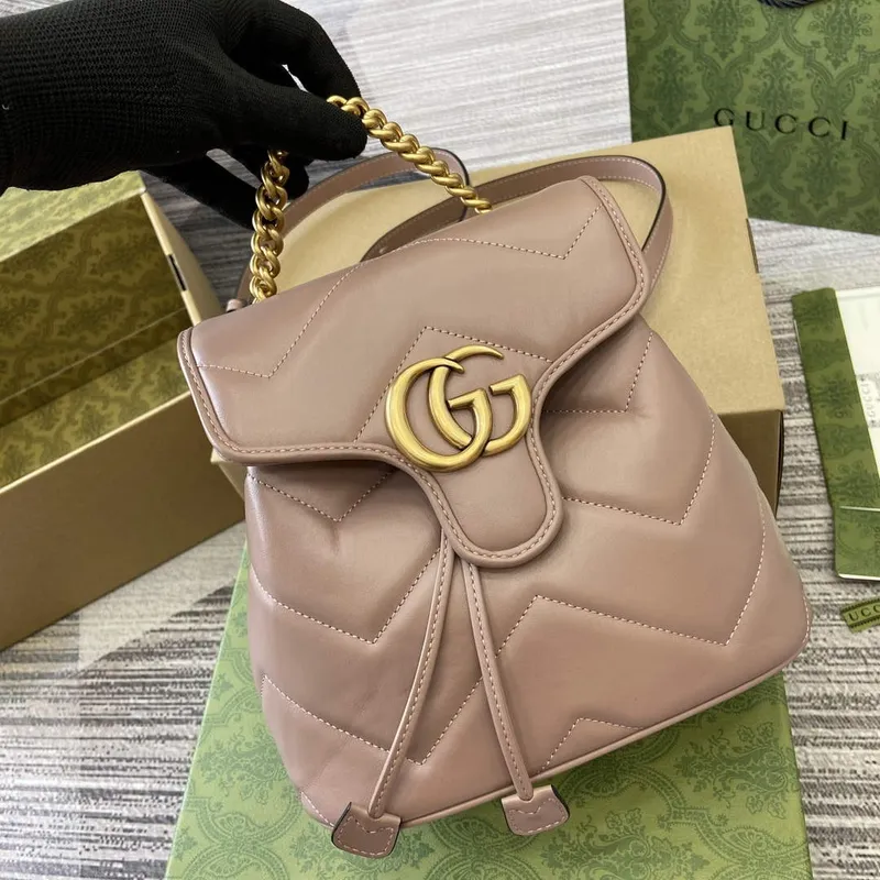 Gucci 777253 GG Marmont Mini Backpack Rose