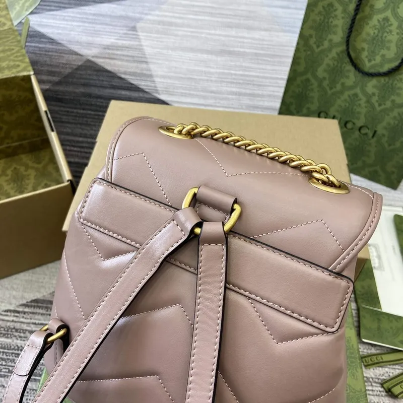 Gucci 777253 GG Marmont Mini Backpack Rose
