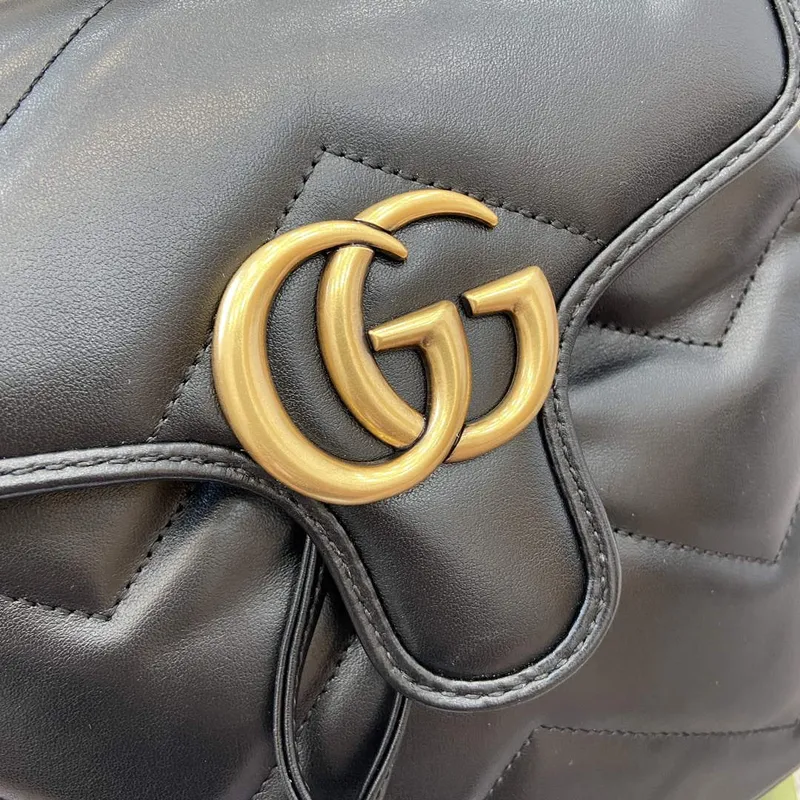 Gucci 777253 GG Marmont Mini Backpack Black