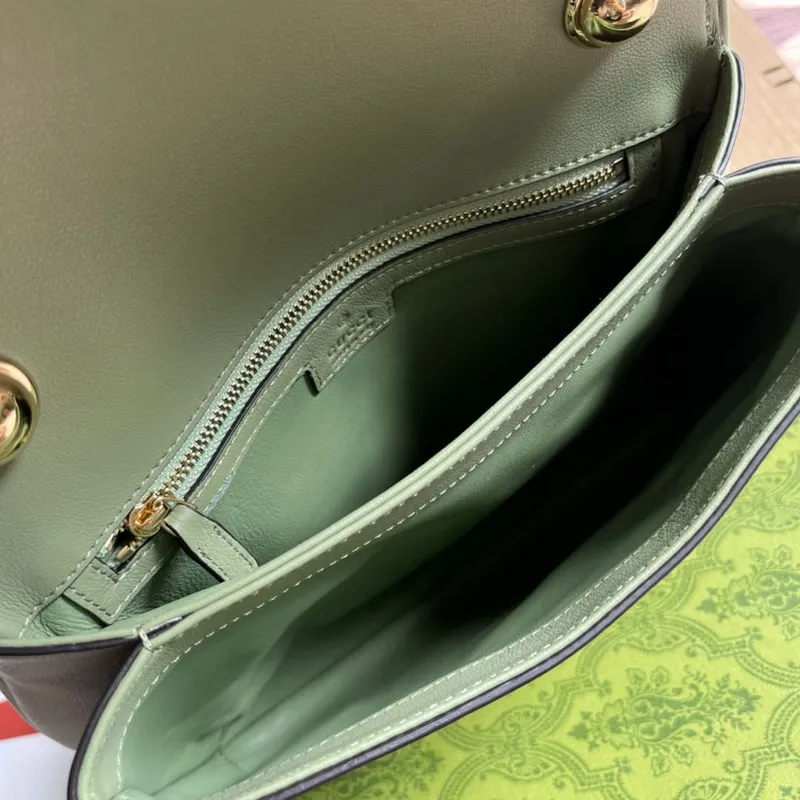 Gucci Blondie Medium top handle bag 721172 Green