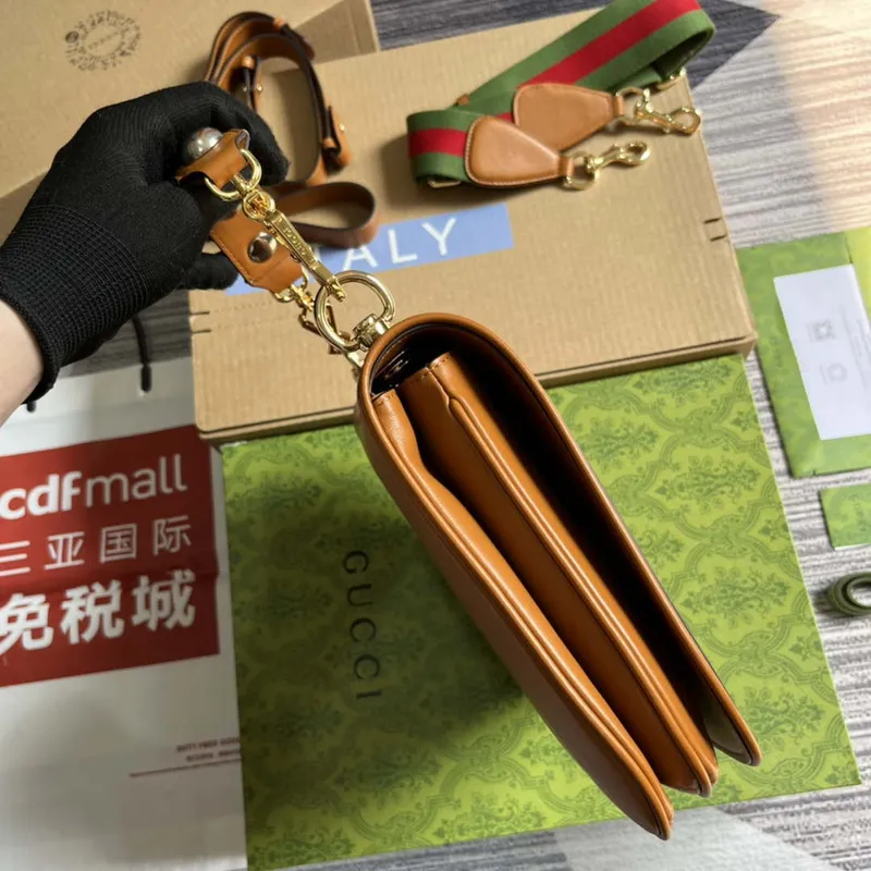 Gucci Blondie Medium top handle bag 721172 Brown