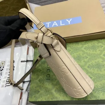 Gucci 772795 GG Super Mini Bucket Bag Light Beige