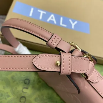 Gucci 772795 GG Super Mini Bucket Bag Light Pink