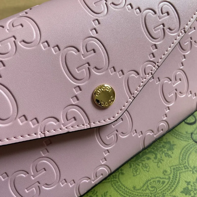 Gucci 772794 GG Super Mini Shoulder Bag Light purple