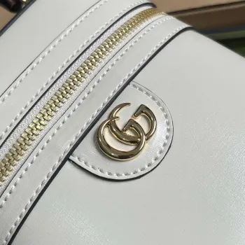 Gucci 760200 Mini Bamboo Shoulder Bag White