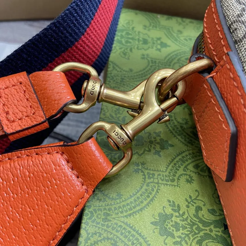 Gucci 699439 Ophidia GG Small Crossbody Bag Bright orange