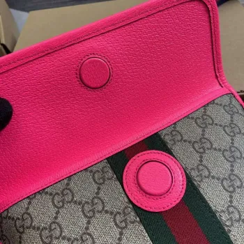 Gucci 752597 Ophidia GG Small Belt Bag Rose red