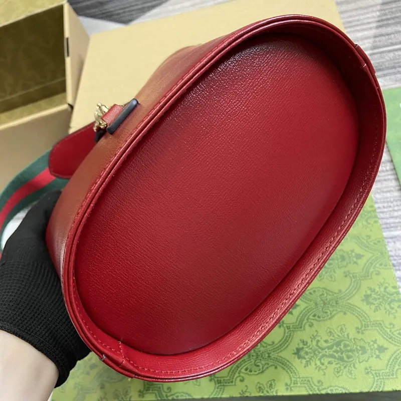 Gucci 782908 Mini Bucket Shoulder Bag Red
