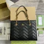 Gucci 779724 GG Marmont Medium Tote Bag Black