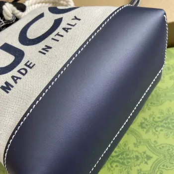 Gucci 777166 Mini Shoulder Bag With Gucci Print Blue