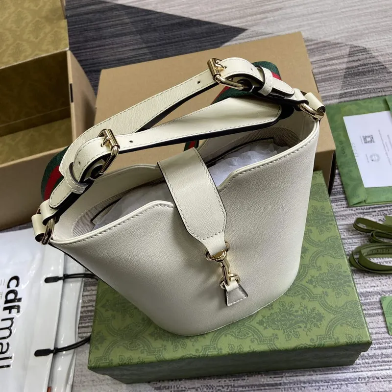 Gucci 782908 Mini Bucket Shoulder Bag Ivory