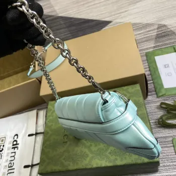 Gucci 764339 Gucci Horsebit Chain Small Shoulder Bag Symphony blue