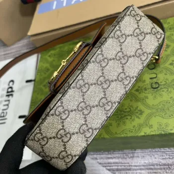 Gucci 658574 Gucci Horsebit 1955 Mini Bag Red Print