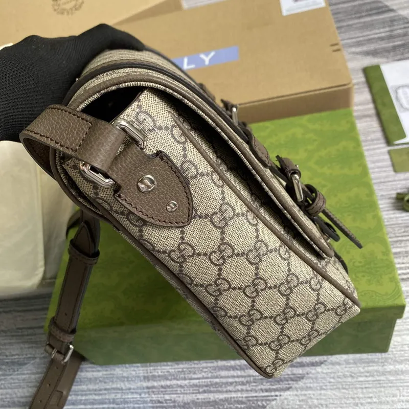 Gucci 658542 GG Messenger Bag Brown