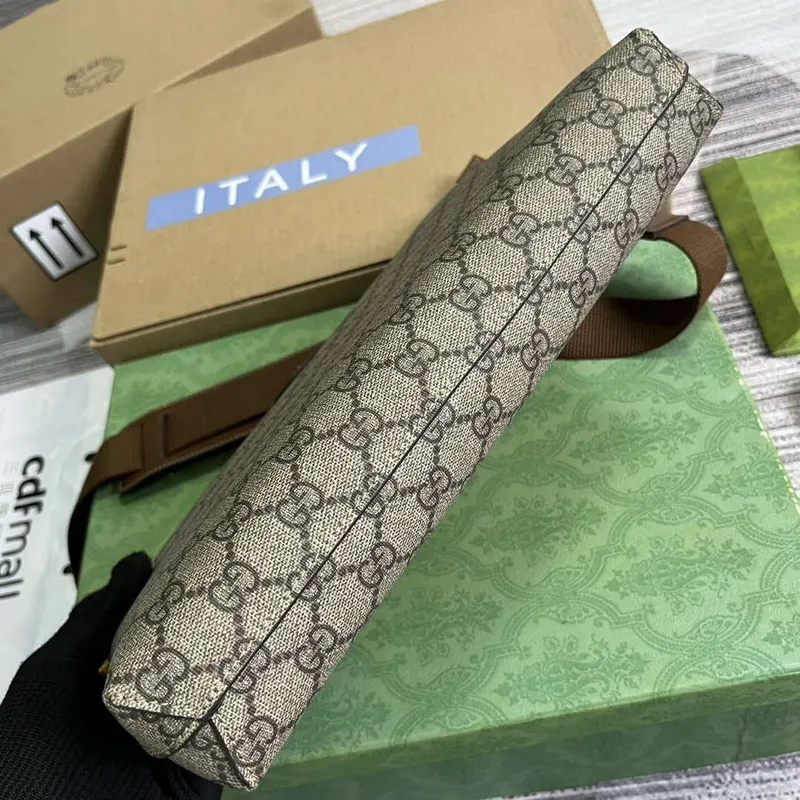 Gucci 726833 Messenger Bag With Interlocking G Brown