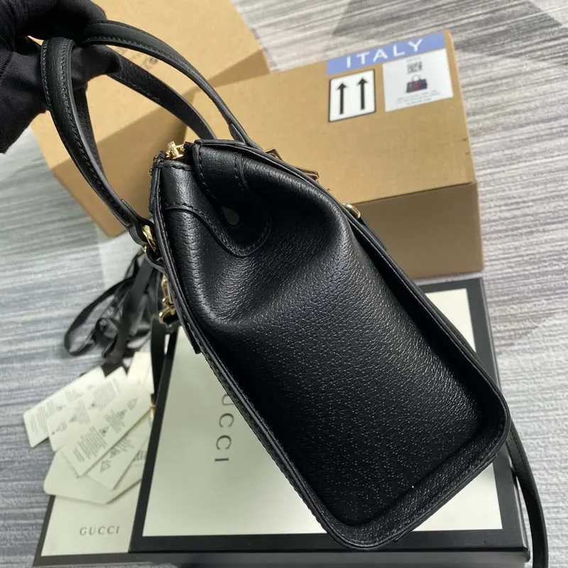 Gucci 547551 Ophidia Small GG Tote Bag Black leather