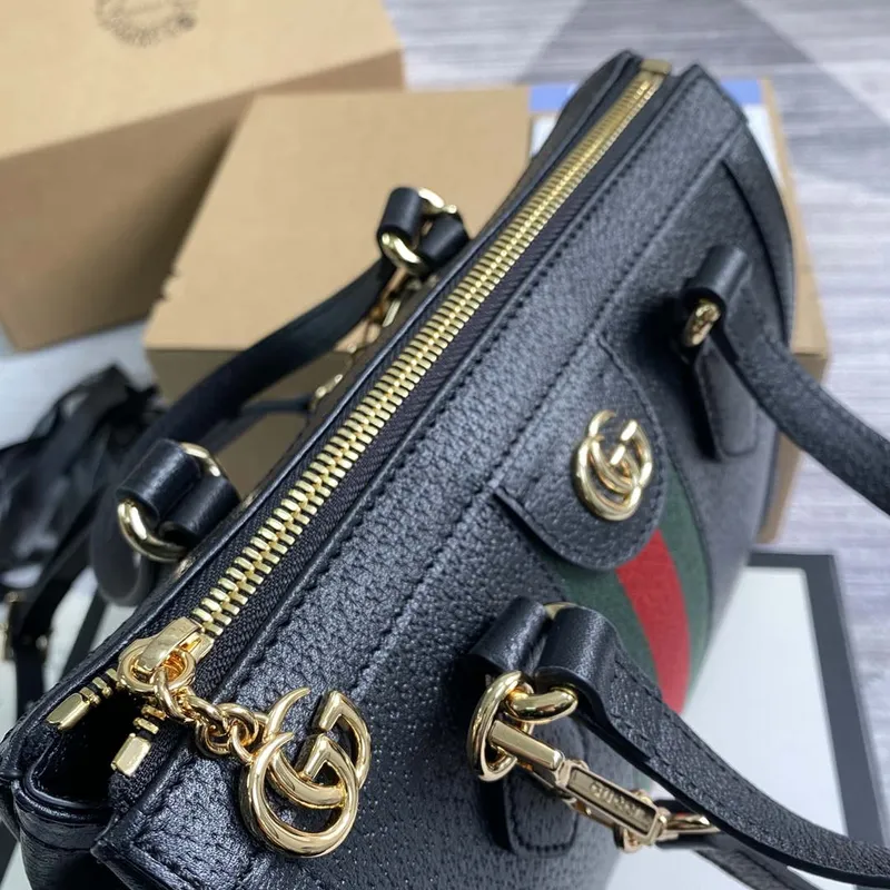 Gucci 547551 Ophidia Small GG Tote Bag Black leather