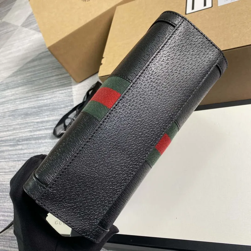 Gucci 547551 Ophidia Small GG Tote Bag Black leather