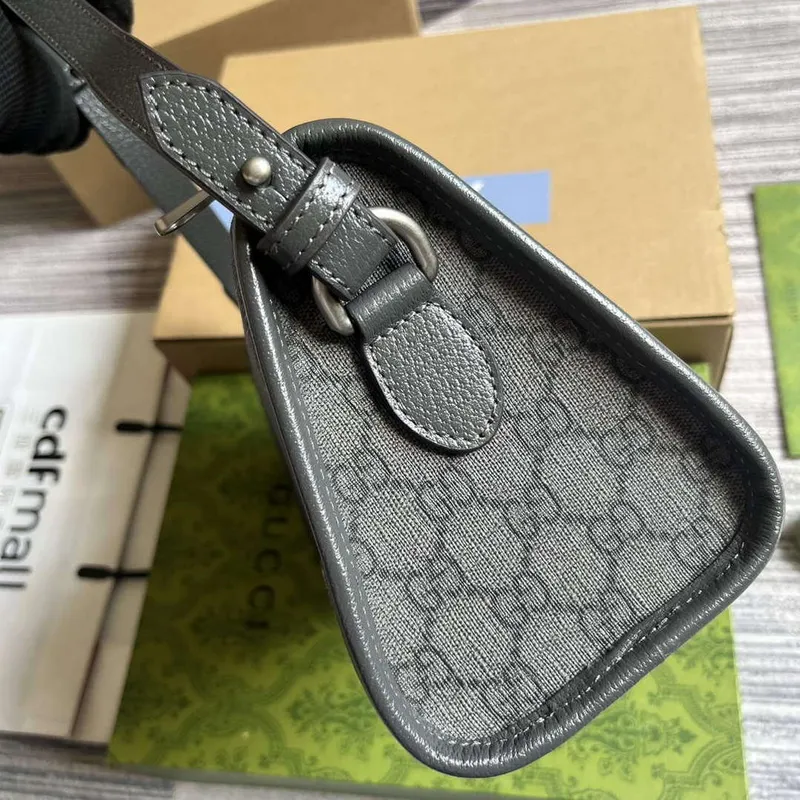 Gucci 752581 Ophidia GG Messenger Bag Grey