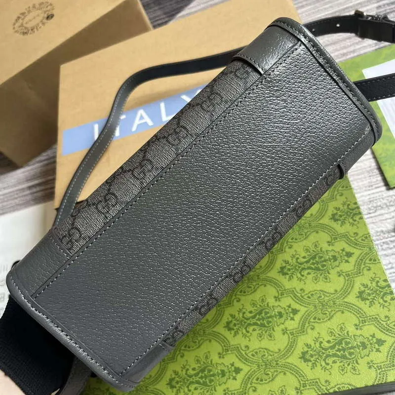 Gucci 752581 Ophidia GG Messenger Bag Grey