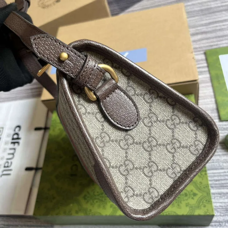 Gucci 752581 Ophidia GG Messenger Bag Brown