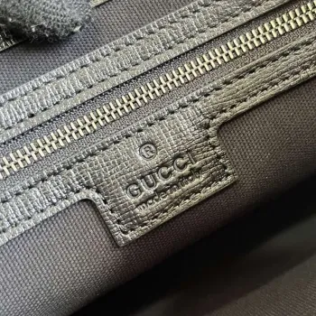 Gucci 760021 Messenger Bag With Interlocking G Black