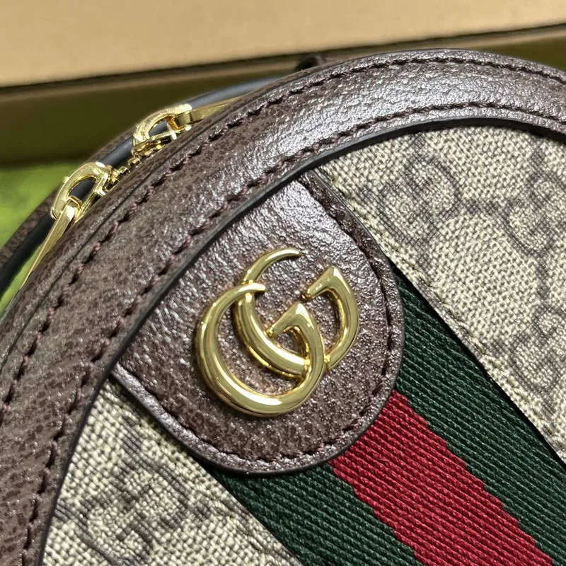 Gucci 725147 Ophidia Mini Chain Bag Brown