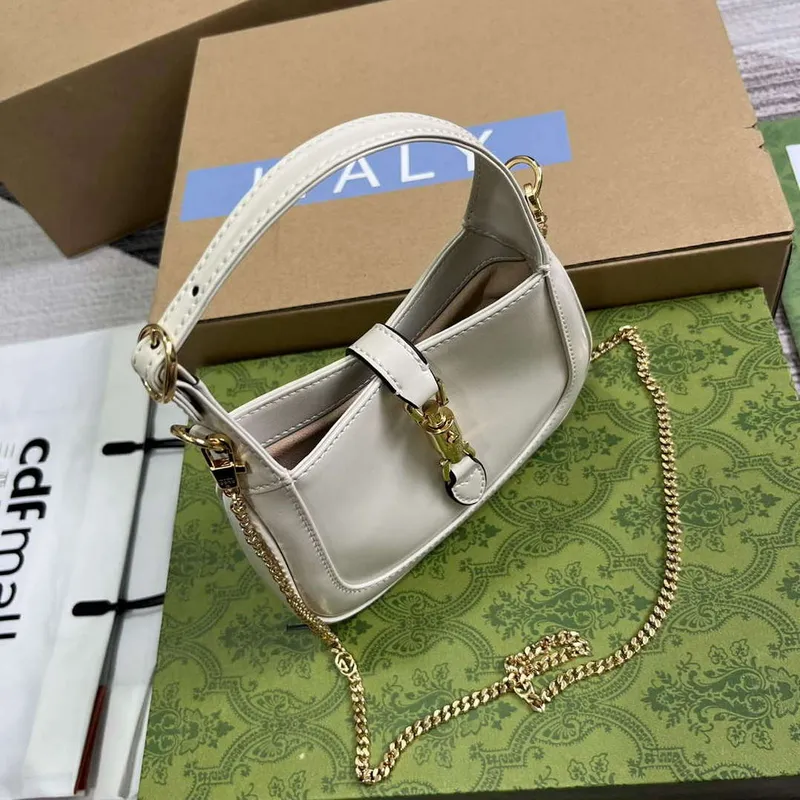 Gucci 760249 Jackie 1961 Super Mini Bag White