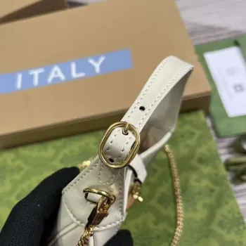 Gucci 760249 Jackie 1961 Super Mini Bag White