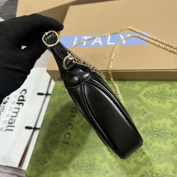 Gucci 760249 Jackie 1961 Super Mini Bag Black