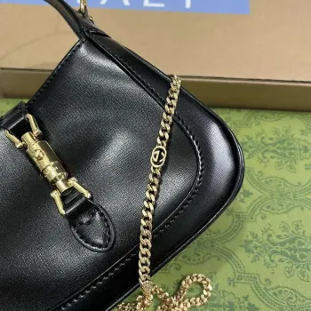 Gucci 760249 Jackie 1961 Super Mini Bag Black