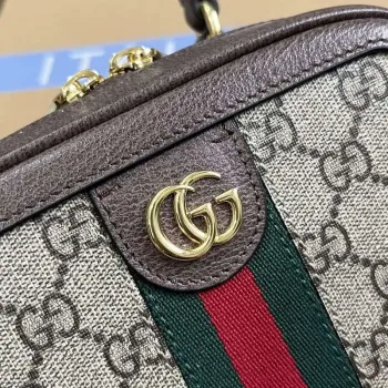 Gucci 772157 Ophidia GG Mini Top Handle Bag Brown