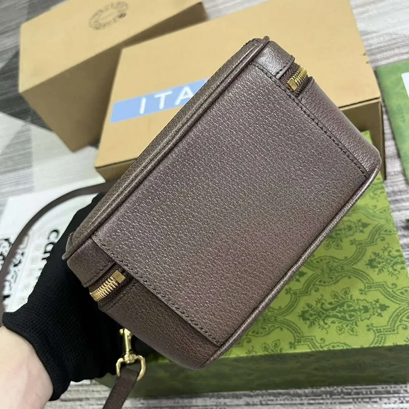 Gucci 772157 Ophidia GG Mini Top Handle Bag Brown