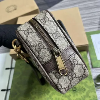 Gucci 760245 Ophidia GG Pouch Bag Brown