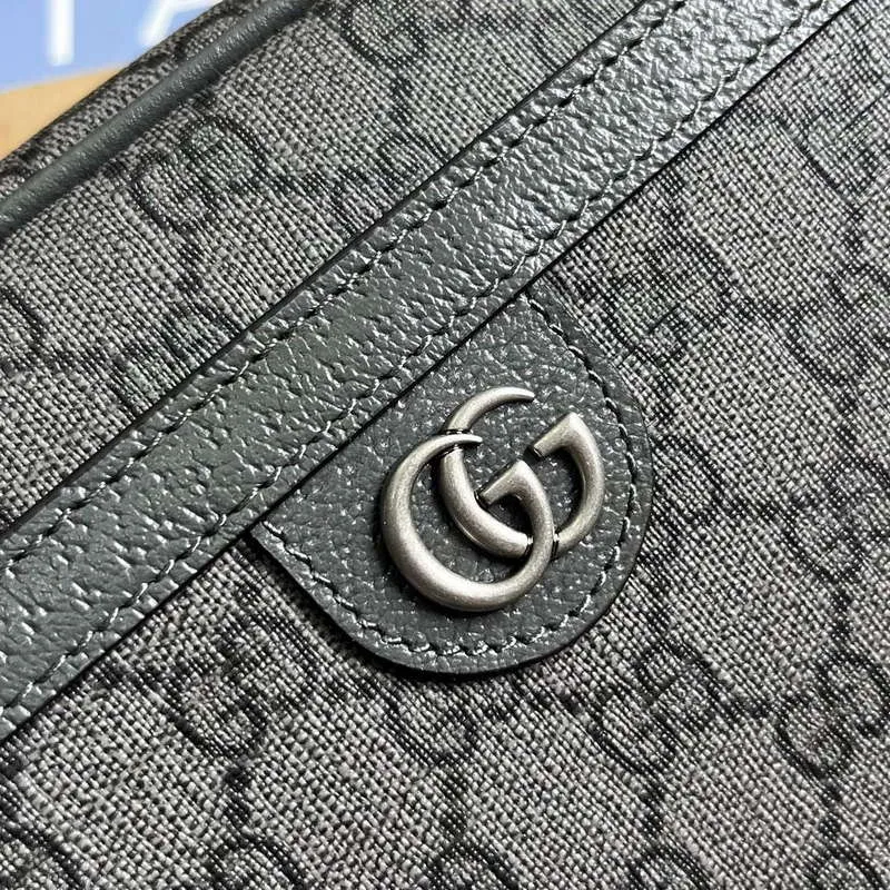 Gucci 760245 Ophidia GG Pouch Bag Grey