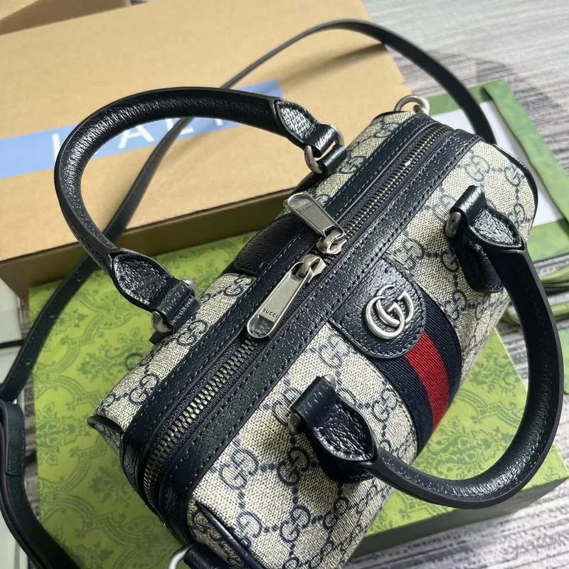 Gucci 772053 Gucci Ophidia GG Mini top handle bag Black
