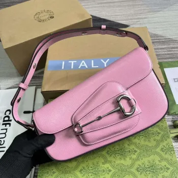 Gucci 764155 Gucci Horsebit 1955 Shoulder Bag Pink