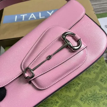 Gucci 764155 Gucci Horsebit 1955 Shoulder Bag Pink