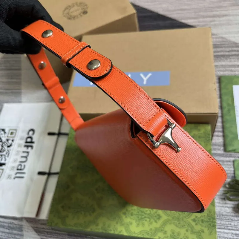 Gucci 764155 Gucci Horsebit 1955 Shoulder Bag Orange